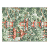 緑豊かな景観に彩られたアジアの水彩塔(17) テーブルクロス (正面(横))