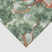 緑豊かな景観に彩られたアジアの水彩塔(17) 薄葉紙 (詳細)