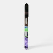 緑豊かな木に囲まれたカラフル iPhone 16ケース (右側面)