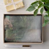 緑豊かな森の中の美しい滝 薄葉紙 (ギフト)