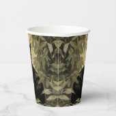 緑豊かな森の中の黒猫 紙コップ (右)