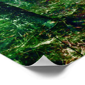 緑豊かな森の風景絵画ズ ポスター (角)