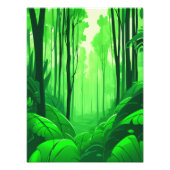 緑豊かな森を探索する フォトプリント            (正面)