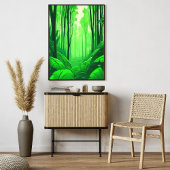 緑豊かな森を探索する フォトプリント           