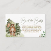 緑豊かな森林動物のベビー エンクロージャーカード (正面)