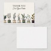 緑豊かな植物ありがとう ノートカード (正面/裏面)