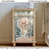 緑豊かな植物女神サンゴ、赤面CC2デコページ 薄葉紙