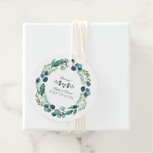 緑豊かな水の色ユーカリの結婚緑 フェイバータグ (インサイチュ)