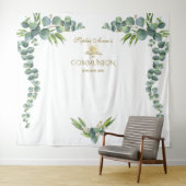 緑豊かな水の色ユーカリ聖なるコミューニオンプロップ タペストリー (インサイチュ(横))