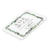 緑豊かな水彩写真保存デイトマグネット マグネット (左側)