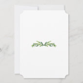 緑豊かな水彩紅葉フレーム金ゴールド《キリスト教》洗礼式や命名式 招待状 (裏面)