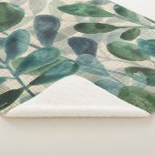 緑豊かな洗練さ – トロピカル葉 シェルパブランケット (3/4)