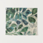 緑豊かな洗練さ – トロピカル葉 タペストリー (正面(横))