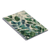緑豊かな洗練さ – トロピカル葉 ノートブック (右側)