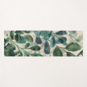 緑豊かな洗練さ – トロピカル葉 ヨガマット (正面(横))