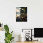 緑豊かな湖畔の魔法を明らかにする ポスター (ホームオフィス)