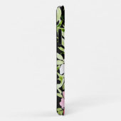 緑豊かな熱帯レッドピンクのフローラ葉の花 Case-Mate iPhoneケース (裏面/右)