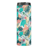 緑豊かな熱帯葉コラージモノグラム タンブラー (裏面)