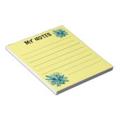 緑豊かな熱帯離れメモ帳 ノートパッド (アングル)
