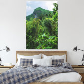 緑豊かな熱帯雨林とエルユンケのピーク キャンバスプリント (インサイチュ (寝室))