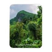 緑豊かな熱帯雨林とエルユンケのピーク マグネット (縦)