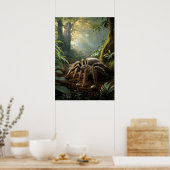 緑豊かな熱帯雨林のタランチュラ ポスター (キッチン)