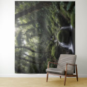 緑豊かな熱帯雨林の滝 タペストリー (インサイチュ)