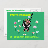 緑豊かな牧草地に移動… 案内ポストカード (正面/裏面)