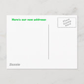 緑豊かな牧草地に移動… 案内ポストカード (裏面)