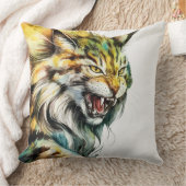 緑豊かな猫枕コージーデコール猫好き クッション (ブランケット)