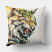 緑豊かな猫枕コージーデコール猫好き クッション (裏面)