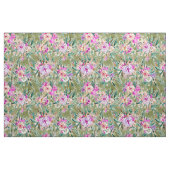 緑豊かな生命熱帯花の水彩画 ファブリック (ファットクウォーター)
