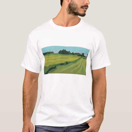 緑豊かな田園風景 Tシャツ (正面)