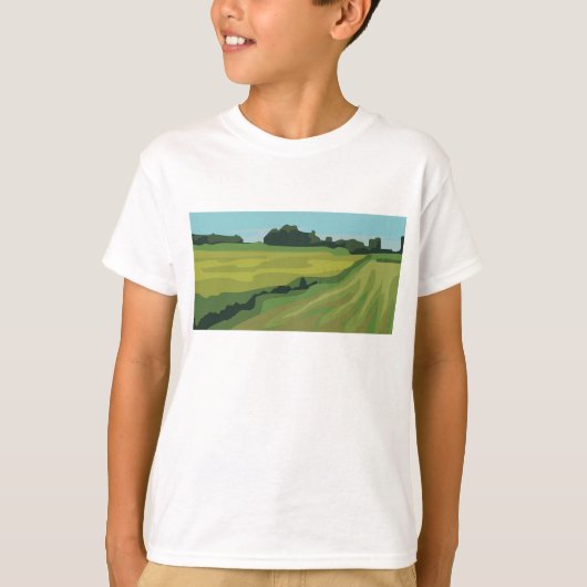 緑豊かな田園風景 Tシャツ (正面)