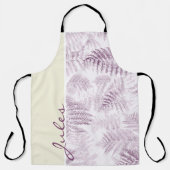 緑豊かな穏やかなピンクのシダが黄色 エプロン (正面)
