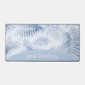 緑豊かな穏やかなブルーファパーソナライズされたンダ デスクマット (正面)