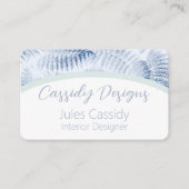 緑豊かな穏やかなブルーファンドオンアーチ 名刺 (正面)