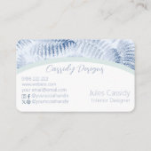 緑豊かな穏やかなブルーファンドオンアーチ 名刺 (裏面)