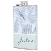 緑豊かな穏やかなブルーファンドオングリーン フラスク (左)