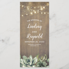 緑豊かな素朴結婚式 プログラム