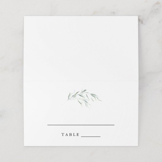 緑豊かな結婚エスコートカード プレイスカード (外部開封)