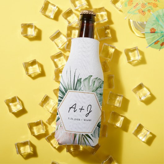 緑豊かな結婚トロピックスのボトルクールコジー ボトルクーラー (インサイチュ 夏)