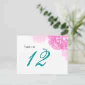 緑豊かな結婚牡丹の表番はがき ポストカード (スタンド正面)