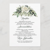 緑豊かな結婚環境の情報 エンクロージャーカード (正面)