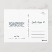 緑豊かな緑とユーカリありがとうはがき ポストカード (裏面)