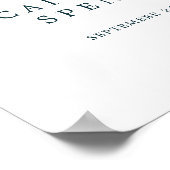 緑豊かな緑とユーカリプタスウェルカム結婚ズ ポスター (角)