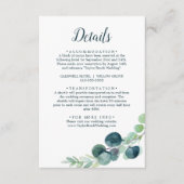 緑豊かな緑とユーカリ詳細エンクロージャカード エンクロージャーカード (正面)