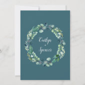 緑豊かな緑とユーカリI do Barbecue 招待状 (裏面)