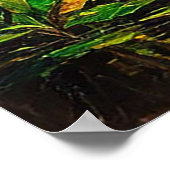 緑豊かな緑に囲まれた熱帯ジャングル川 ポスター (角)