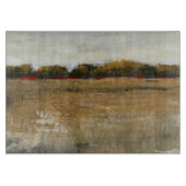 緑豊かな緑の田舎の風景 カッティングボード (正面)